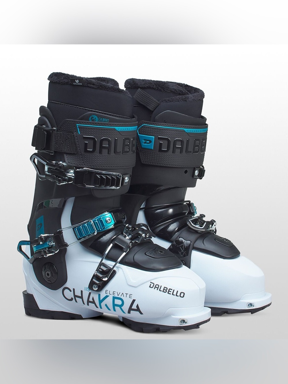 NWT DALBELLO Polar White & Black Chakra Elevate 115 T.I. ID Ski Boot